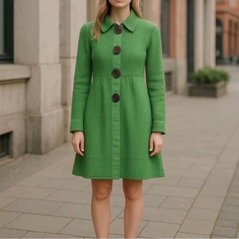 Boden Cardigan Purple Mauve St Malo Coat-igan Peplum Preppy Y2K